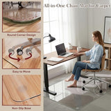 Tempered Glass Office Chair Mat for Carpet & Hardwood Floor