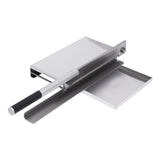 Manual Bone Meat Cutter, Stainless Steel Ribs, Manual Meat Bone Cutter Rib Slicer Heavy Duty Chicken Cutting Machine with 16 inch Knife, for Beef Goat Pig Fish Butcher