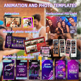 VANYA DSLR Photo Booth Machine,15.6 inch Touch Screen Mirror Photo Booth Instant Print
