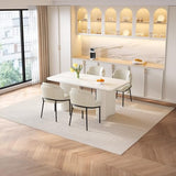 TreLined Dining Table Set for 4, 62.99" Rectangular Kitchen Table with 4 Chairs