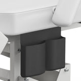 Paddie Electric Height Adjustable Tattoo Chair Spa Bed, Electric Lift Massage Table 3-Section Folding with Storage Pocket for Client/Esthetician/Artist, White