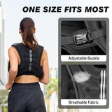Weighted Vest for Men Women, No-Bounce 6LB 8LB 12LB 16LB 20LB 25LB 30LB Weights Vest with Adjustable Buckles & Reflective Stripes | Weight Vest for Walking Running Hiking Workout