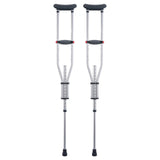 VEVOR Underarm Crutches, 13-Level Height Adjustable Underarm Walking Crutches, Lightweight Aluminum Crutches for Adults Teenager - with Soft Underarm Pad for Leg Injury Surgery Disabled, 1 Pair 300LBS