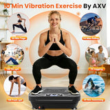 AXV Vibration Plate Platform Exercise Machine Fitness Vibrating Shaking Full Body Shaker Workout Vibrate Stand Shake Board Sport Gym for Weight Loss Lymphatic Drainage for Women Men
