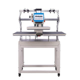 Runboll 16x24 Auto Pneumatic Heat Press Machine Built in Air Compressor, Large Sliding Dual Platen Commercial 40x60cm Heat Press with Infrared Positioning, Transfer Machine for Professional Printing