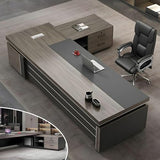 L-Shape Modern Executive Desk, L-Shape Office Executive Desk, Manufactured Wood