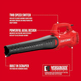 CRAFTSMAN CMEBL710 9 Amp Corded Axial Blower