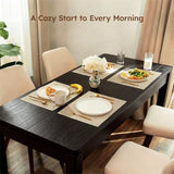 BERRY NEST Dining Table, 70" Rectangular Kitchen Table for 4–6 People