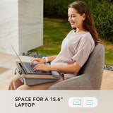 Laptop Lap Desk - Portable Lap Desk with Pillow Cushion, Fits up to 15.6 inch Laptop