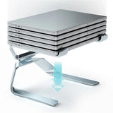 DTTLYQF Laptop Stand Adjustable Aluminum Alloy Notebook Tablet Up to 17.3 Inch Portable Fold Holder