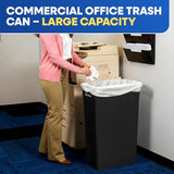PRINCE 23 Gallon Slim Trash Can Kitchen, Commercial Tall Trash Bin Narrow