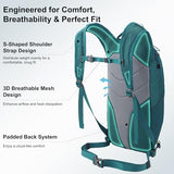 N NEVO RHINO Small Hiking & Trekking Backpack, 10L Lightweight Travel Backpack, Hiking Daypack for Women Men