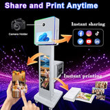 Portable DSLR Photo Booth Machine with 15.6" Touch Screen, Photo Booth with 29" LCD Display