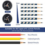 AFMAT Electric Pencil Sharpener - Auto Stop, Super Sharp & Fast, Plug in Pencil Sharpener for 6-12mm No.2/Colored Pencils