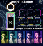 Magic Mirror Photo Booth with Printer and Camera, Portable Photo Booth