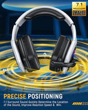 Tatybo Wireless Gaming Headset for PC, Ps5, Ps4, 2.4 Ghz USB & Type-C Gaming Headphones with Microphone