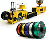 Print Filament Extruder Machine, High Precision 3D Printer Filament Recycler Machine with Auto Coil Winding, Desktop Extruder 3D Printing