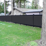 6' x 50' Black Privacy Screen Fence Heavy Duty Fencing Mesh Shade Net Cover for Outdoor Panel