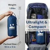 VALEHOWL 1.8 Pounds Ultralight Camping Sleeping Pad - R-Value 3.0 for 4 Seasons, Durable & 100% Waterproof Outdoor Air Mattress, Compact Sleeping Mat for Hiking, Backpacking, Travel
