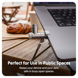 HyperShield MacBook Pro Cable Laptop Lock — Tool-Free MacBook Security Lock w/ 6.5 Ft