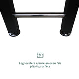 LATART 55 Inch Foosball Table, Football Arcade Soccer Game Table for Offices Home Adult Kids with Leg Levelers & Heavy Duty Legs 4 Balls 2 Cup Holders