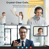 Bluetooth headset, Wireless Headset with Mic for Work, Bluetooth 5.3, Wireless Headphones with AI Noise Cancelling