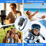 duskeep Bluetooth Camera Remote Shutter with Zoom for iPhone Android, Vlogs