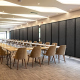 Foldable Privacy Screens Rolling Room Partition with arms Versatile Freestanding Dividers for Hospitals
