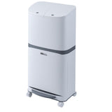 MNUYKGF Step Trash Can Plastic Step Pedal Trash Can Bin, Dual Compartment
