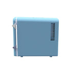 Frigidaire Retro 9-Can Mini Personal Fridge Portable Cooler for Car, Office, Bedroom, Dorm Room, or Cabin, 11.8" D x 7.1" W x 10.1" H, BLUE
