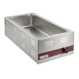 Kratos Commercial Electric Countertop Food Warmer |Large 4/3 Size Portable Steam Table Food Warmer for Catered Events |Stainless Steel | 120V, 1500 Watts (28W-532)