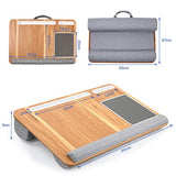Totnz Lap Desk, Home Office Laptop Desk Fits up to 17 inches with Mouse Pad, Wrist Pad, Tablet