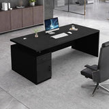 WYBFCWY Executive Office Desk with Storage Cabinet,Large Computer Desk