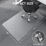 Office Chair Mat for Carpet, 46" x 72" Transparent Desk Chair Mat for Low Pile Carpeted Floor