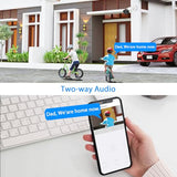 Hiseeu 5MP Outdoor WiFi Security Camera System, 10CH 8-Camera Kit