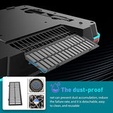 Powerful Turbo-Fan (5000 RPM) RGB Laptop Cooling Pad with Infinitely Variable Speed