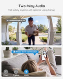 Video Doorbell Camera Wireless – No Subscription Required, 2K HD, 166° Wide View, HDR Night Vision