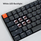 Keychron K3 Version 2, 84 Keys Ultra-Slim Wireless Bluetooth/USB Wired Mechanical Keyboard with White LED Backlit