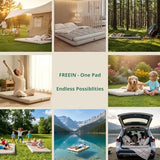 Freein 4" Drop Stitch Camping Air Mattress, Ultralight Inflatable Sleeping Pad with 7 PSI Firm Support, Fast 2–3 Min Inflation, Portable Backpacking & Tent Camping Bed, 76" x 26"