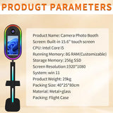 Aookely Sefie Mirror Photo Booth Machine with Camera and Printer