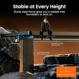 ErGear Height Adjustable Electric Standing Desk, 47.2 x 23.6 Inches Sit Stand up Desk (Black)