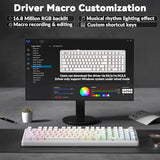 Wireless Mechanical Keyboard-Silent Version,BT5.0/2.4GHz/USB-C Hot Swappable Custom Keyboard