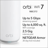 Orbi 370 Series Dual-Band WiFi 7 Mesh Network System for Home (RBE373) – Wireless Router + 2 Extenders