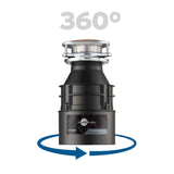 InSinkErator Garbage Disposal, Badger 1, Standard Series, 1/3 HP Continuous Feed, Black, Waterborne Grey Enamel