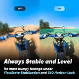 Insta360 X3 Get-Set Bundle - 360 Action Camera with 5.7K 360 Active HDR Video, 4K Single-Lens Camera, Waterproof, FlowState Stabilization, 2.29" Touchscreen, AI Editing, for Motorcycle