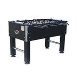 54-inch Soccer Table with American Sporty Design, Foosball Football Game Table for Kids Adults, Wooden Steel Construction Black for Indoor Family Dining Room