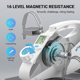 Under Desk Bike Pedal Exerciser, Quiet Magnetic Mini Exercise Bike with MERACH App for Arm, Leg Recovery, Physical Therapy, Smooth Foot Desk Cycle