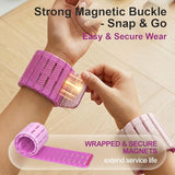 SE7EN Magnetic Ankle Weights for Women & Men | Set of 2 Weights (1 lb Each) | Adjustable Size Silicone Wirst & Leg Weights for Pilates