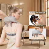 PERLEVI Cordless Shiatsu Neck and Shoulder Massager with Heat – 6D Kneading Massage, Deep Tissue Pain Relief for Trapezius, Rechargeable, Brushless Motor