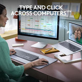 Logitech MK955 Signature Slim Wireless Keyboard and Mouse Combo, for Larger Hands, Quiet Typing and Clicking
